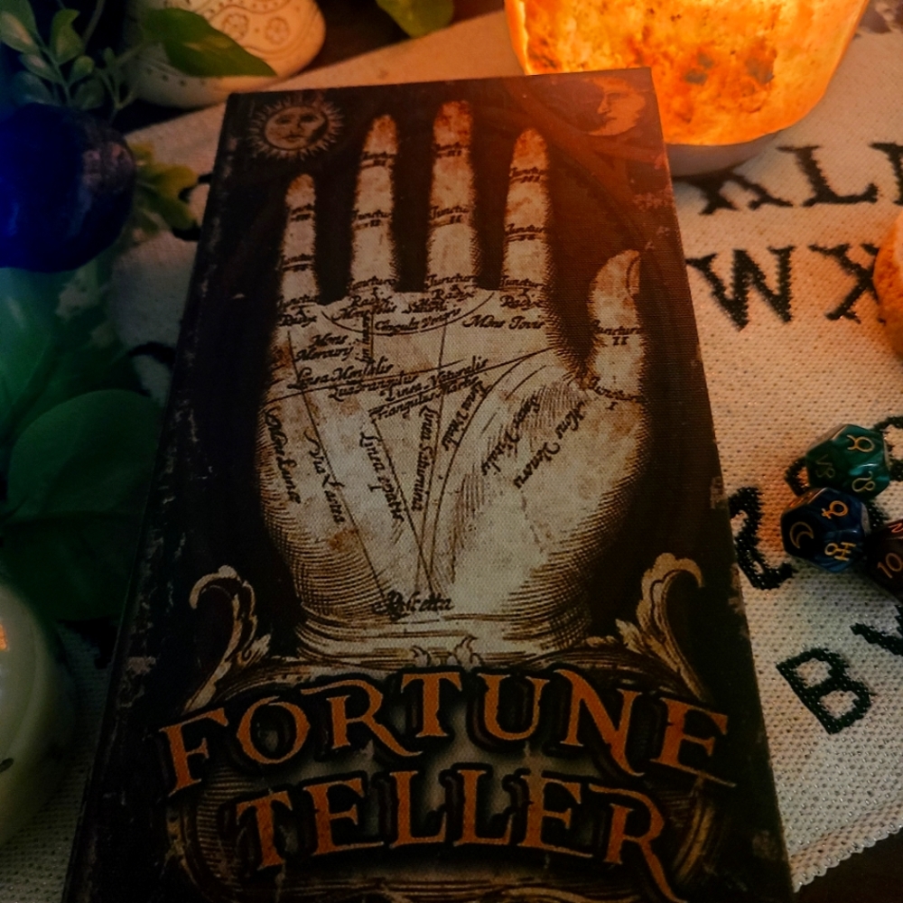 Fortune teller palm reading wooden book jewlery box, sage box. LAST ONE!!